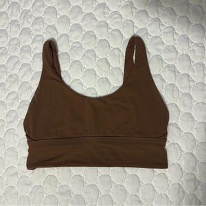 Lululemon Brown Align Ribbed Bra, Reversible, Size 8